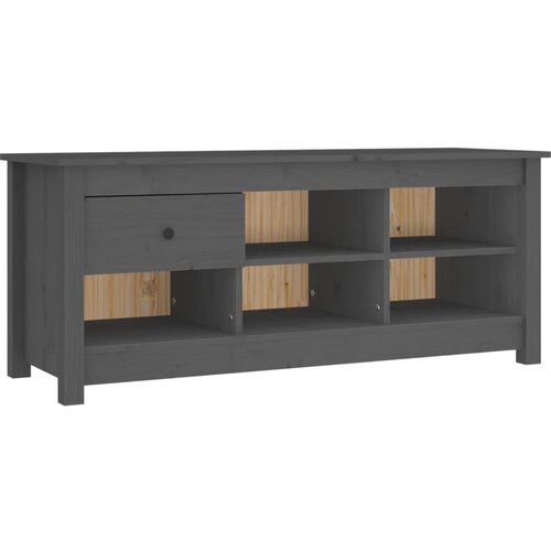 Maison Chic Omarica za obutev - Kopa za čevlje siva 110x38x45,5 cm trdna borovina, (21777153) Slike