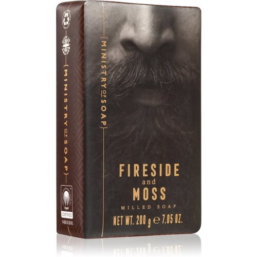 The Somerset Toiletry Co. Ministry of Soap Woodsman Soaps sapun za mu&amp;scaron;karce Fireside &amp;amp; Moss 200 g Slike