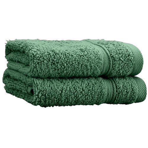 Catherine Lansfield Temno zelene frotirne bombažne brisače v kompletu 2 ks 30x30 cm Zero Twist &amp;ndash; Slike