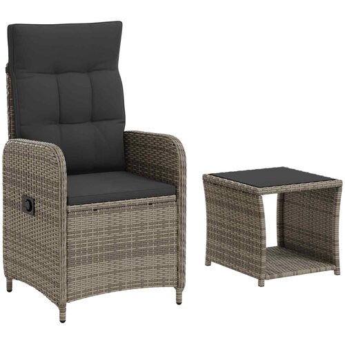  Set lounge namje&amp;scaron;taja za vrt 2 kom. Siva i tamno siva Slike