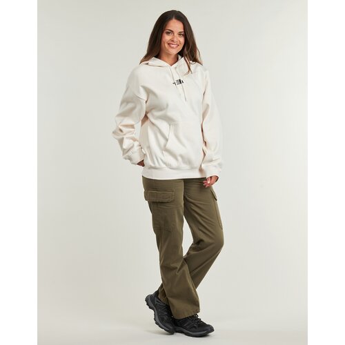 The North Face Dukserica Essential Hoodie za žene, boja: bež, s kapuljačom, bez uzorka, NF0A89ENQLI1 Slike