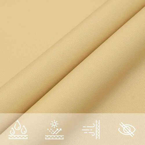  Jedro protiv sunca boje pijeska 5x3 m 100 % poliester Oxford Slike