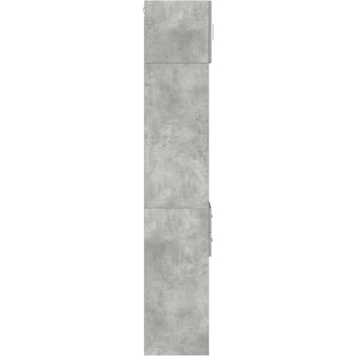 VidaXL Ozka omara za shranjevanje betonsko siva 30x42,5x225cm inž. les Slike