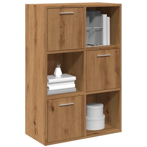 vidaXL Knjižna polica artisan hrast 60,5x30x90 cm inženirski les Cene
