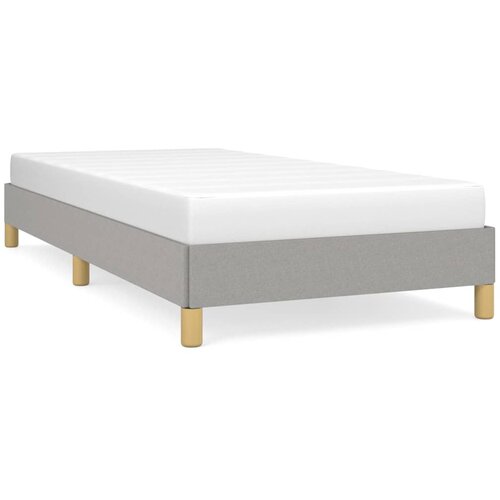 VidaXL Posteljni okvir svetlo siv 100x200 cm blago, (20600945) Slike