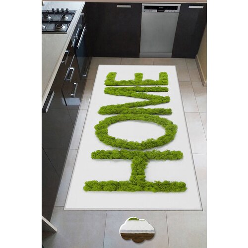 Conceptum Hypnose tepih Wookece228, 100x300 cm, zeleno-beli Cene