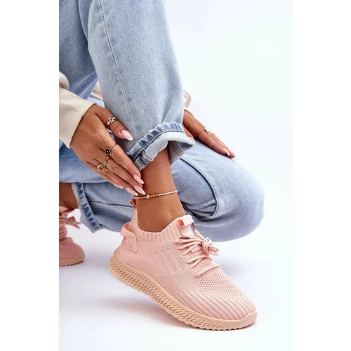 Kesi Women's Zippered Sport Shoes Pink Zauna