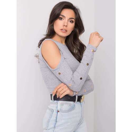 RUE PARIS Blouse-RV-BZ-5099-1.07-gray Cene