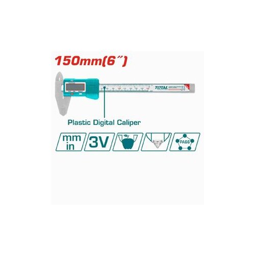  Mjerilo pomično PVC digitalno 150mm TMT331501 TOTAL Cijene