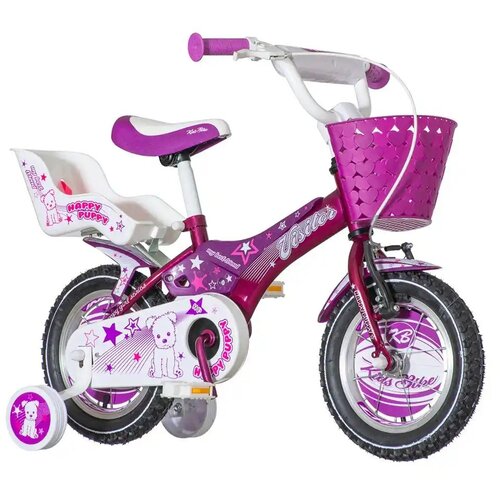 Venera Bike Bicikla Visitor Happy Puppy 12/pomoćni točkići/Ljubičasto bela Cene