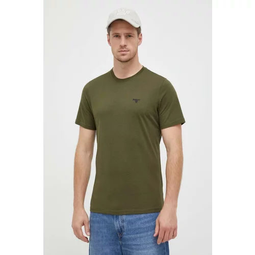Barbour Pamučna majica boja: zelena, bez uzorka