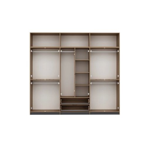 Hanah home Ormar Elina-8910, 277x253x52 cm, Antracit Slike