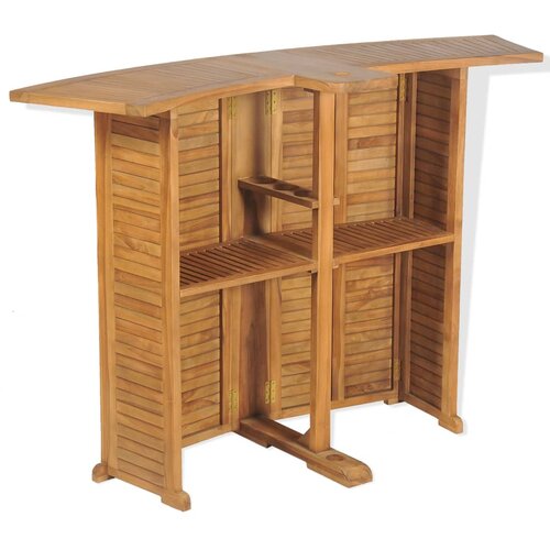  Sklopivi barski stol od masivne tikovine 155 x 53 x 105 cm Slike