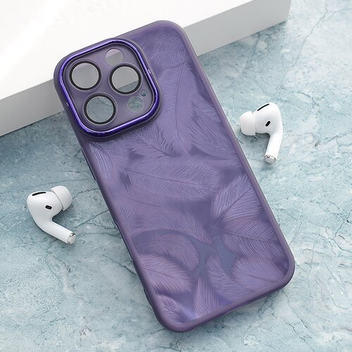  Maska za iPhone 16 Pro Max Glitter Feather ljubičasta Cene