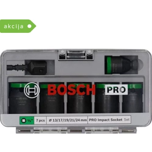 Bosch 7 delni komplet nastavkov za natične ključe PRO