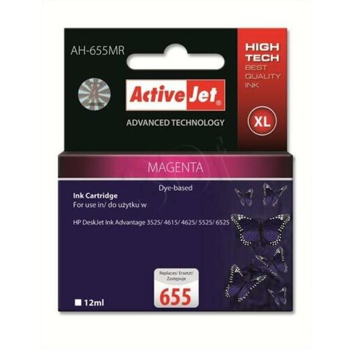 Activejet Magenta črnilo HP CZ111AE 655 AH-655MR Slike