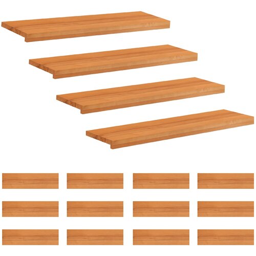 Step treads 16 kom. 100 x 30 x 2 cm Svijetlosmeđa Cijene