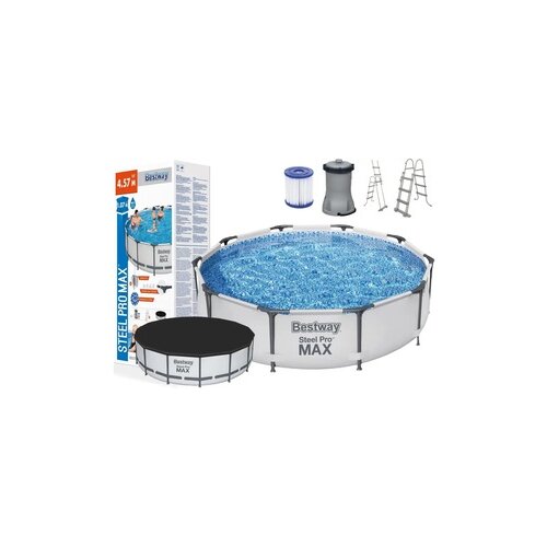 Bestway bazen porodični za dvorište steel pro max 457x107cm sa opremom ( 56488 ) Cene