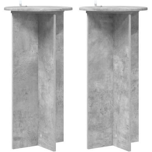  Stalak za biljke 2 pcs Betonska siva 40 x 40 x 80 cm Cene
