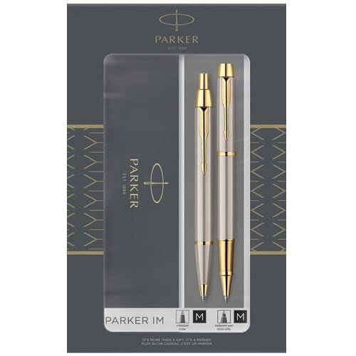 Parker Pisalni set IM Duo GT, BP+RB, srebrni Cene