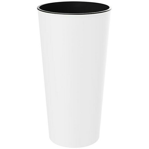  Visoka okrugla posuda za biljke Aurora (Vanjska dimenzija (&oslash; x V): 30 x 57 cm, Plastika, Bijele boje) Cijene