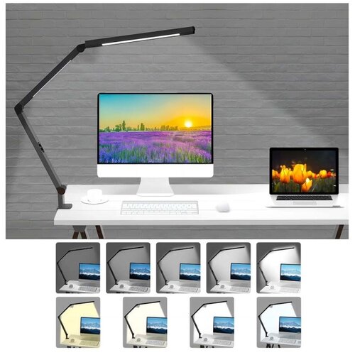  LED prigu&amp;scaron;iva dodirna stona lampa LED/12W/230V 3000-6500K CRI 92 crna Slike