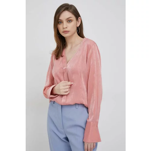 Dkny Bluza za žene, boja: ružičasta, glatka