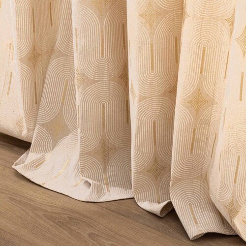 Douceur d int&amp;eacute;rieur Bež zavesa 140x280 cm Ondine &amp;ndash; Slike