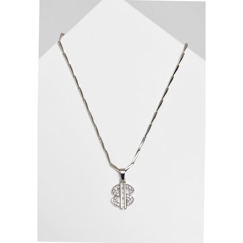 Urban Classics Small Dollar Necklace - Silver Color Slike