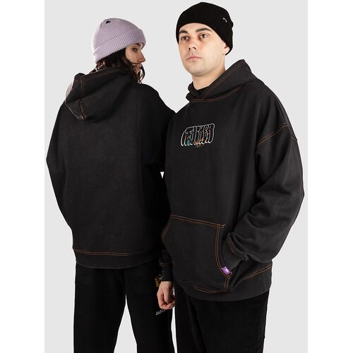 Jacker Landscaper Pulover s kapuco washed black Cene