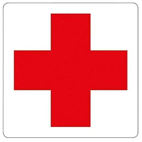 x naljepnica (D Š: 7,5 7,5 cm, Crveni križ)