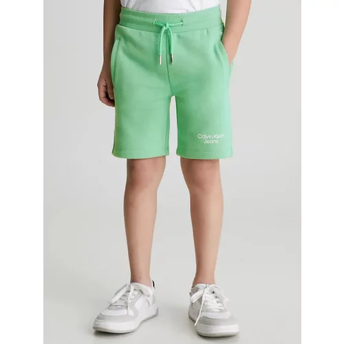 Calvin Klein Jeans Otroške kratke hlače Zelena