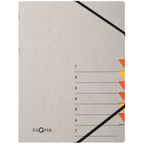 Pagna Organizator mapa Easy Grey, A4, 7 predelkov, siva / oranžna, (21652687) Cene