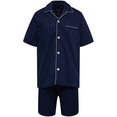 Polo Ralph Lauren Kratka pidžama mornarsko plava / bijela Cijene