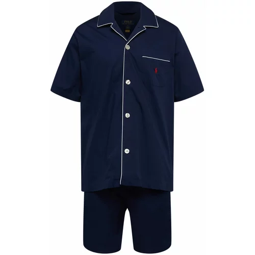 Polo Ralph Lauren Kratka pidžama mornarsko plava / bijela