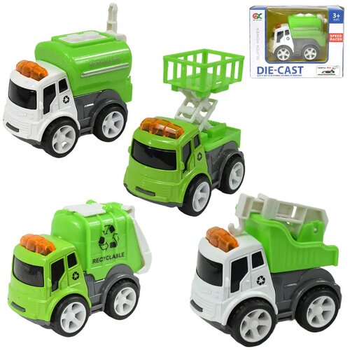 Magic Toys Speed Racer: Kamion za smeti na kolesih v različnih različicah 6cm 1db Cene