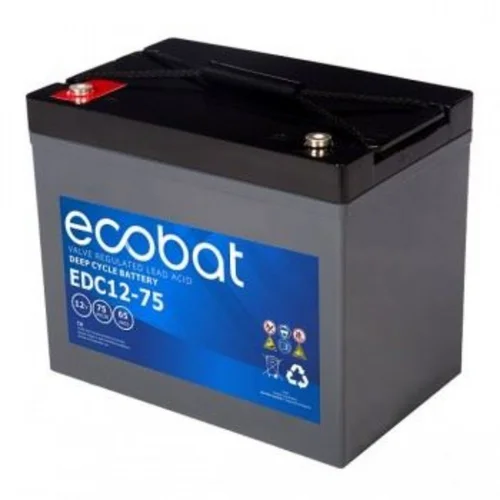  Baterija Ecobat AGM 12V, 75Ah, VRLA, bez održavanja