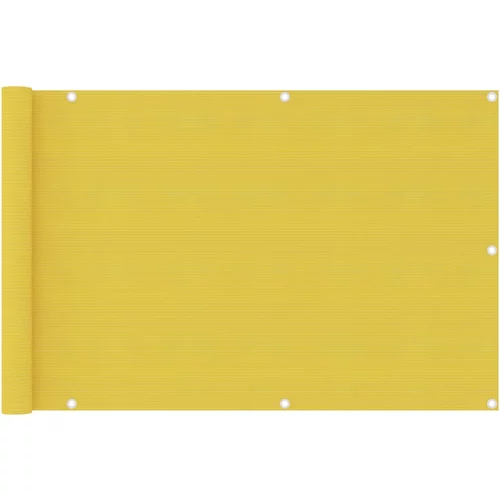 Balkonski zastor žuti 90 x 400 cm HDPE