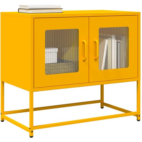 vidaXL TV ormarić senf žuta 68x39x60,5 cm hladno valjani čelik Cijene