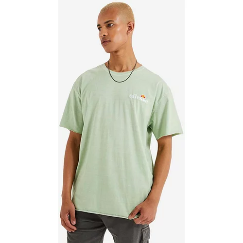 Ellesse Bombažna kratka majica zelena barva
