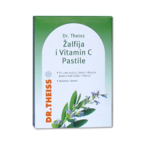 Dr. Theiss oriblete za grlo žalfija i vitamin c 24 komada Slike