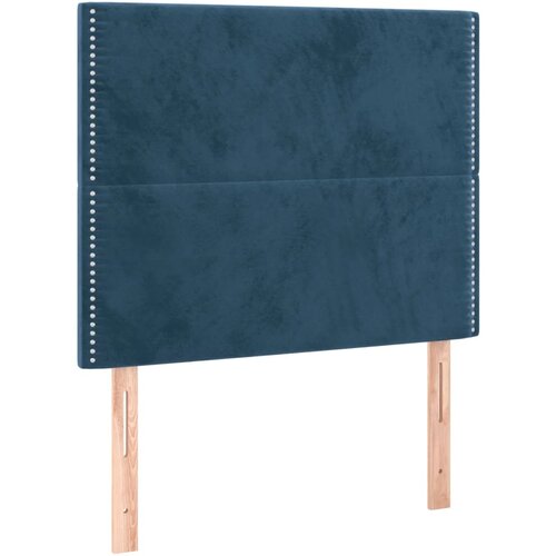 Maison Chic Posteljno vzglavje - Vzglavna omarica 2 kosa temno modro 80x5x78/88 cm žamet, (22077570) Cene