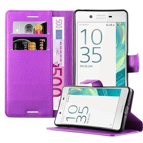 Cadorabo Ohi&scaron;je, združljivo z Sony Xperia X v pastelno vijolična - Za&scaron;čitni ovitek z magnetnim zapiranjem, stoječo funkcijo in režo za kartice, (20551789) Cene