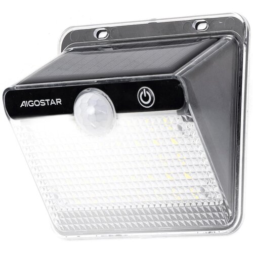  Aigostar-LED Solarna svetiljka sa senzorom, LED 3,7 V, 6500 K, 1200 mAh, IP65, crna Cene