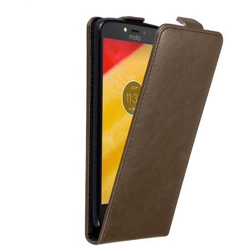 Cadorabo Ohi&scaron;je, združljivo z Motorola MOTO C PLUS v kava rjava - Za&scaron;čitni ovitek v obliki flipa z magnetnim zapiranjem, (20564143) Cene