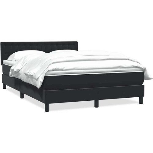 VidaXL Box spring krevet s madracem crni 160x210 cm bar&amp;scaron;unasti Slike