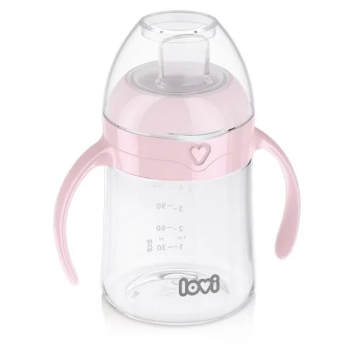 Lovi First Cup With Spout Pink 6m+ skodelica 150 ml za otroke
