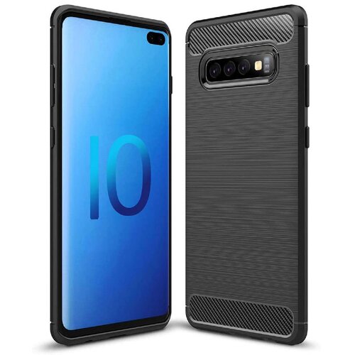 Samsung Silikonski barvni ovitek za Galaxy S10 - Carbon črna Cene