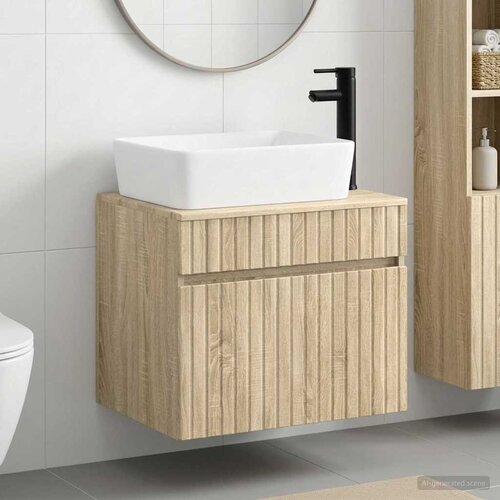  Set namje&scaron;taja za kupaonicu Hrast sonoma Konstruirano drvo Smeđa 59 x 44,5 x 50 cm Cene
