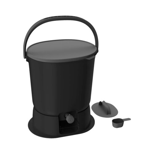Multikraft Bokashi gospodinjsko vedro "Organko Essential black" 15,3 L - Enojno pakiranje Cene